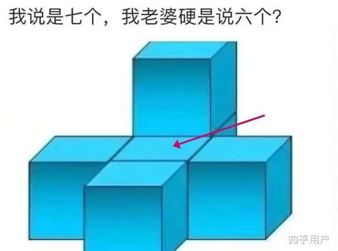 我說這是六塊|七个正方体，对象说6个正方体，这是个什么梗？